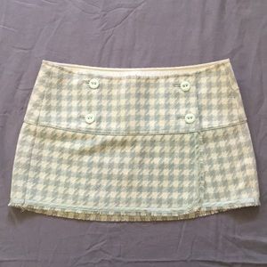 Abercrombie & Fitch wool mini skirt silk lining